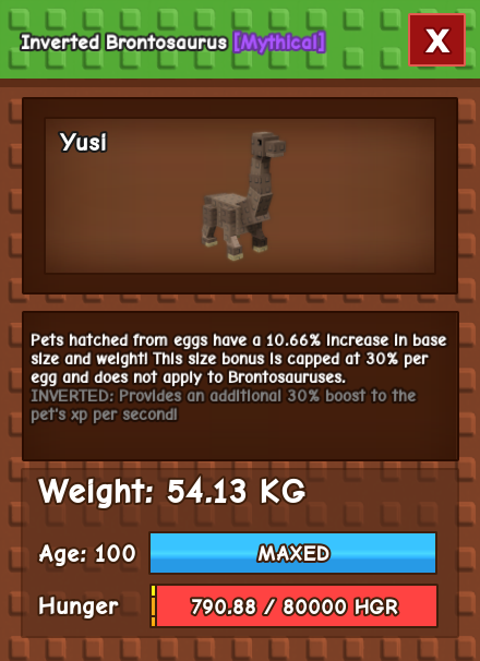 Huge Brontosaurus - 54kg