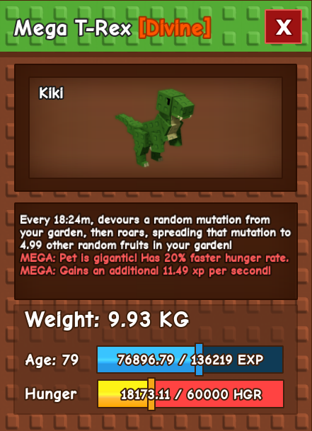 Mega T-rex - 10kg